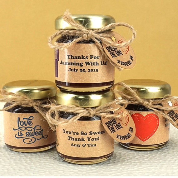 Personalized Jam Jars Set of 12 Etsy