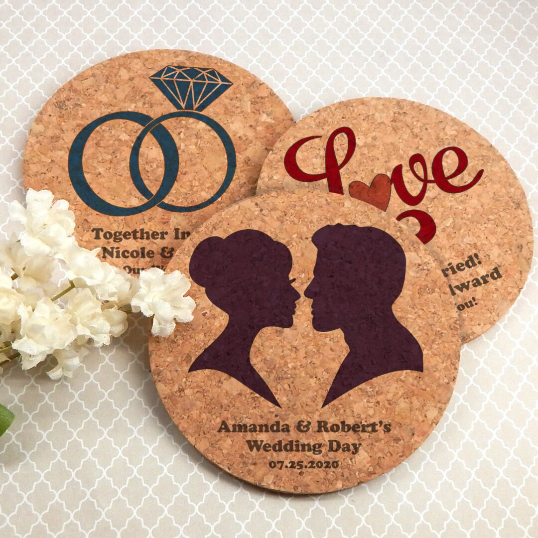 Wedding Favors Coasters Bridal Shower Favors Wedding Shower Etsy