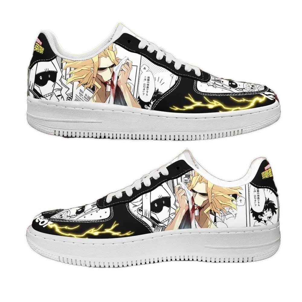 Discover Toshinori Yagi Shoes Custom Anime Sneakers Low Tops for Anime Fans