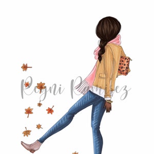 Herfst illustratie, herfst clipart, downloadbare herfst, afdrukbare kunst, onmiddellijke download, afdrukbare herfst, digitale downloadbare