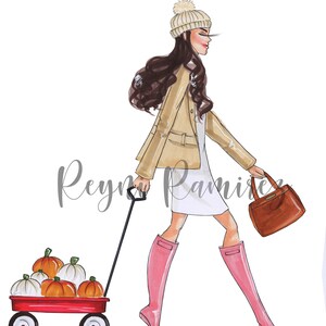 Herfst illustratie, herfst clipart, herfst downloadbaar, afdrukbare kunst, onmiddellijke download, vallen afdrukbaar, digitaal downloadbaar