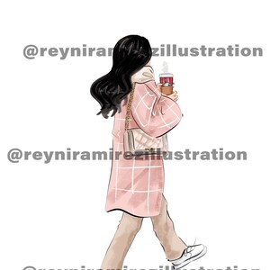 Winter illustration, winter clipart, fashion winter art, winter print, winter decoration, commercial license, fashion illustration