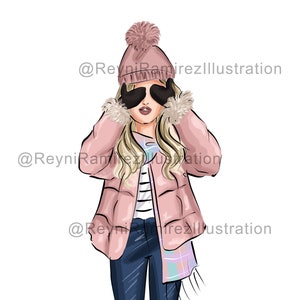 Winter illustration, winter clipart, winter downloadable, printable art, instant download, printable winter, digital download