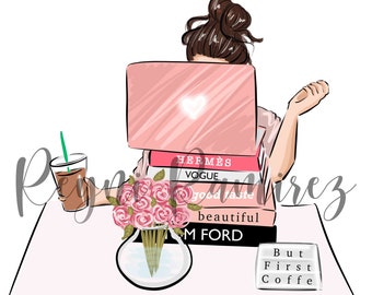 Fashion Illustration, Downloadable illustration, printable illustration, digital file, printable art, downloadable art, instant download
