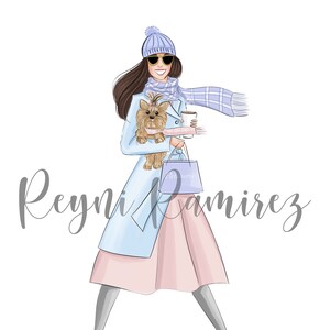 Winter illustration, winter clipart, winter downloadable, printable art, instant download, printable winter, digital download