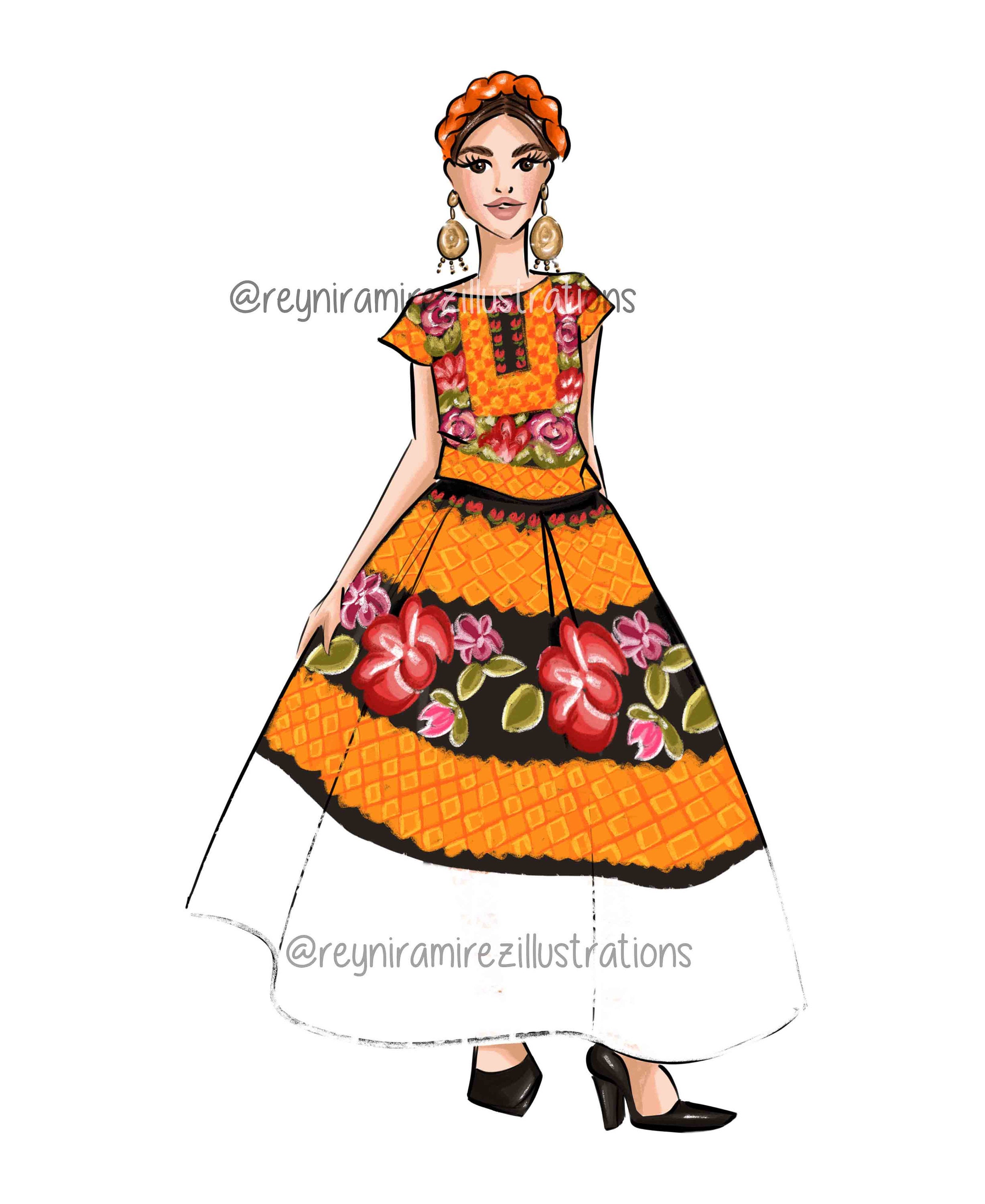 Tehuana Clip Art Mexican Clip Art Fashion Illustration - Etsy Tehuana Clip Art Mexican Clip Art Fashion Illustration - Etsy