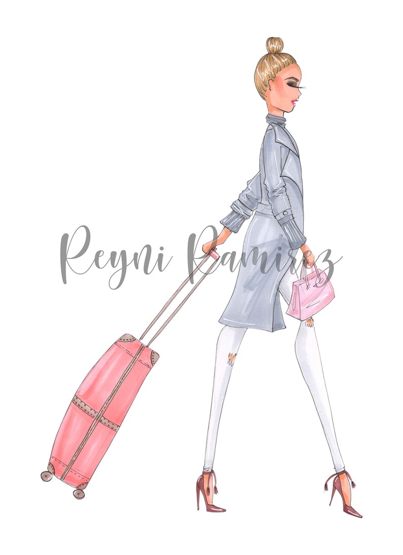 printable art Travel illustration travel clipart stickers travel downloadable digital download instant download printable travel