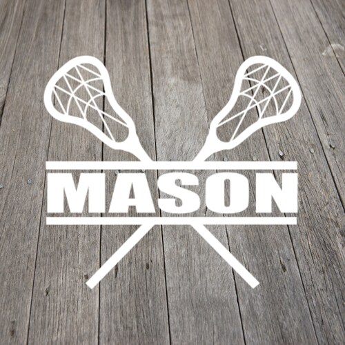 Personalized Lacrosse Helmet Name Decal Your Name Lacrosse Etsy