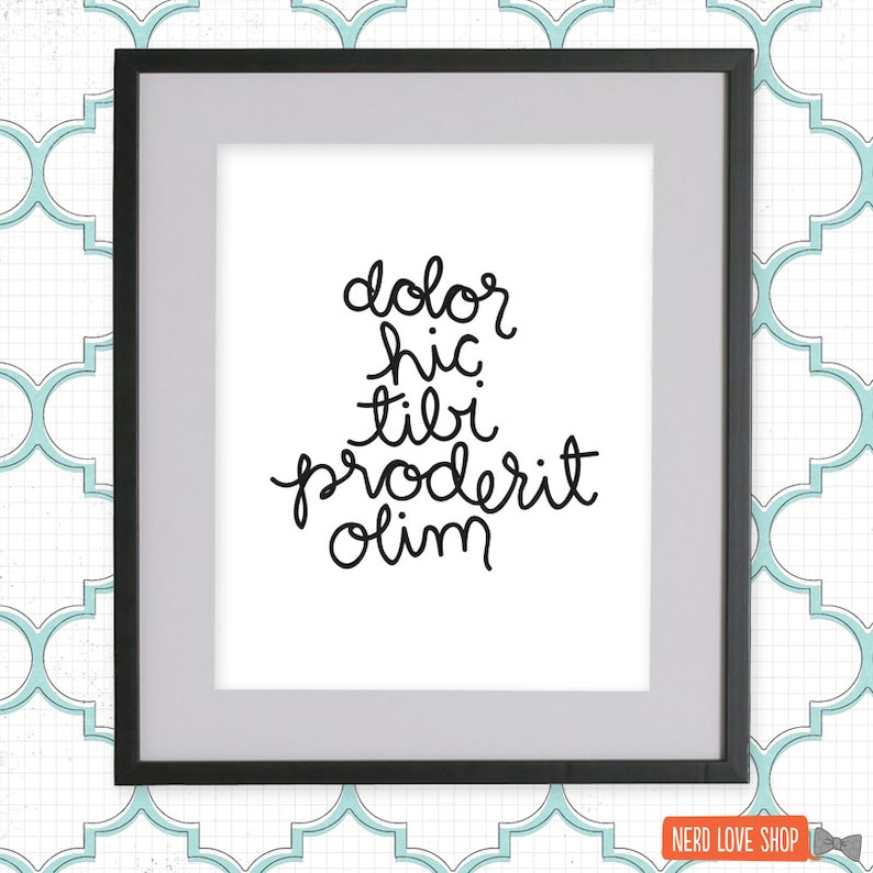The Walking Dead dolor Hic Tibi Proderit Olim Etsy