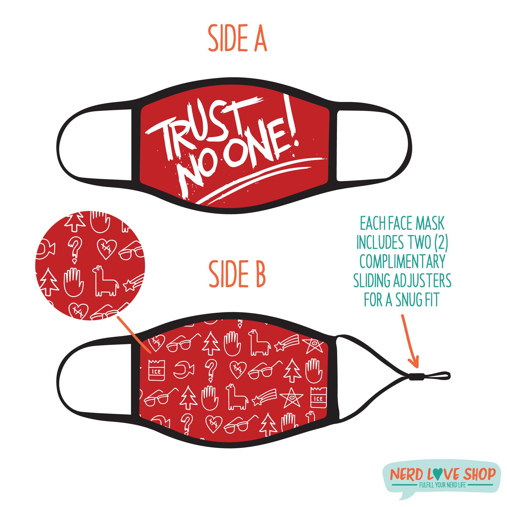 Gravity Falls trust No One Reversible Face - Etsy