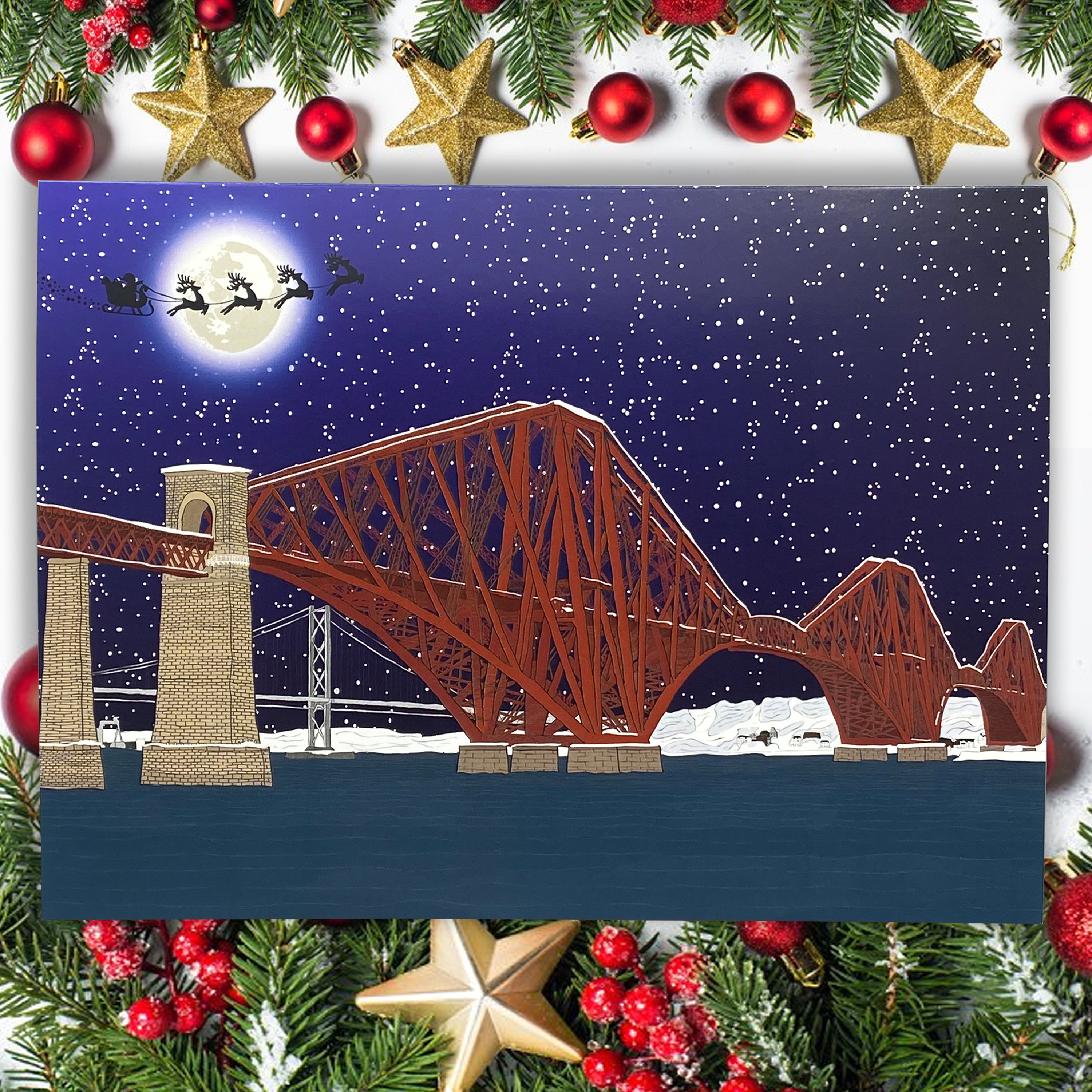 Six Edinburgh Themed Christmas Cards A6 Etsy