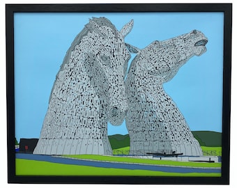 The Kelpies Framed Canvas print