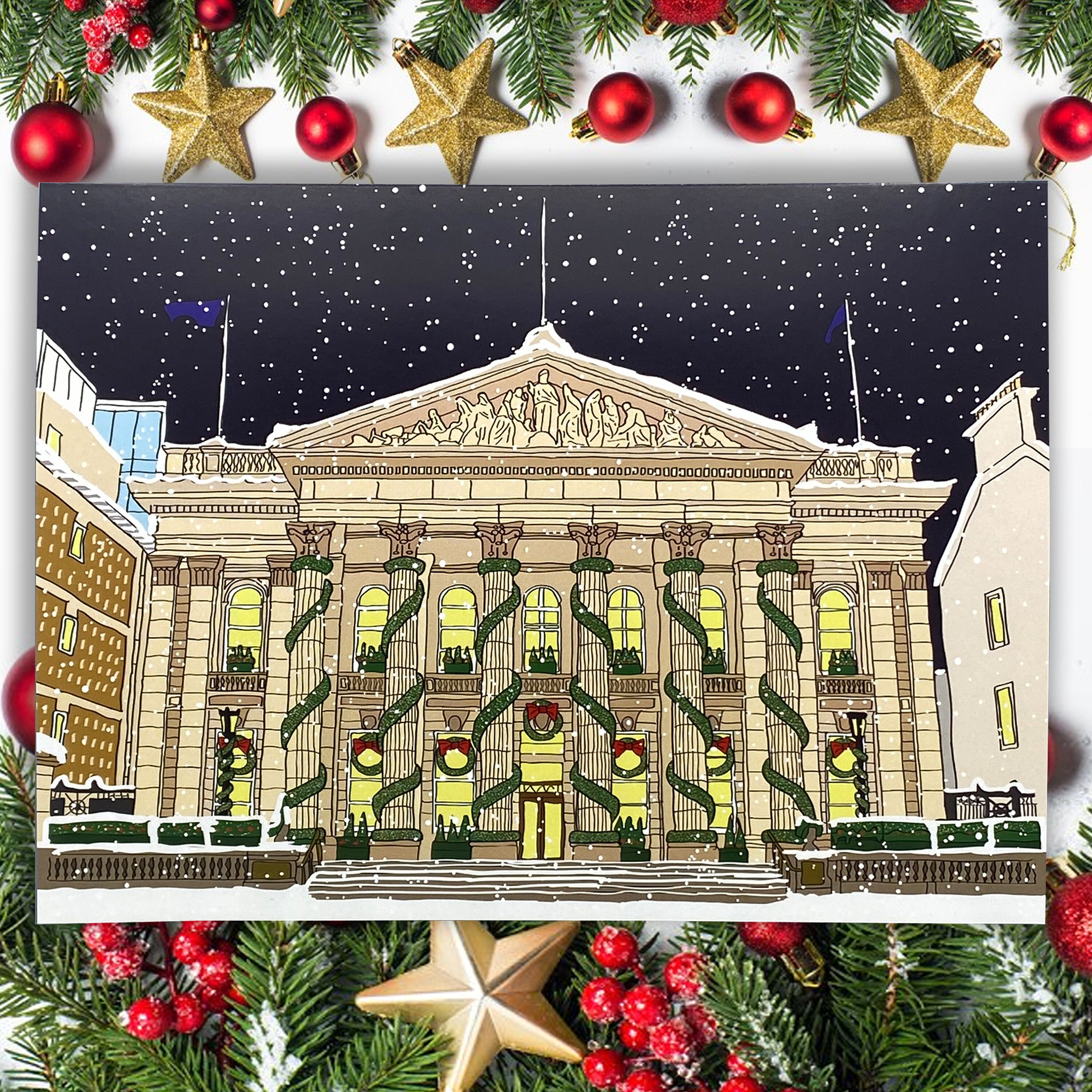 Six Edinburgh Themed Christmas Cards A6 Etsy