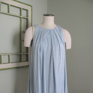 1980s Blue Bubble Dress, Vintage Party Dress, Sleeveless Dress, Formal Dress, Gift for Girlfriend