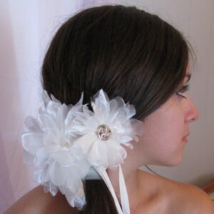 Floral Bridal Hair Accessory, Boho Bridal Hair Piece, Wedding Hair Piece, Floral Veil, Bridal Shower Gift