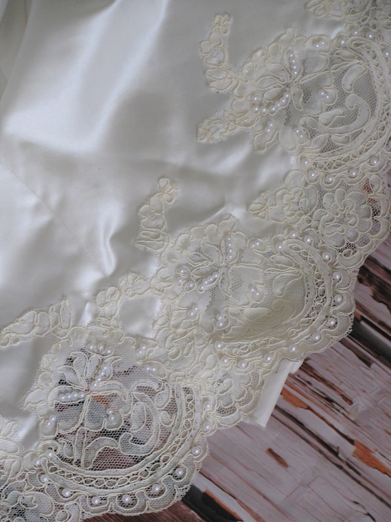 Vintage Regency Inspired Wedding Dress, Lace Wedd… - image 6