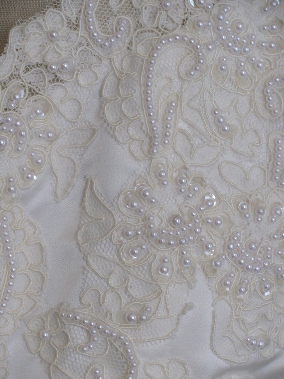 Vintage Regency Inspired Wedding Dress, Lace Wedd… - image 5