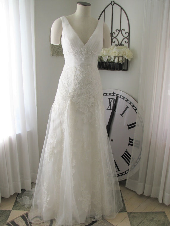 Vintage Wedding Dress, Lace wedding dress, Boho We