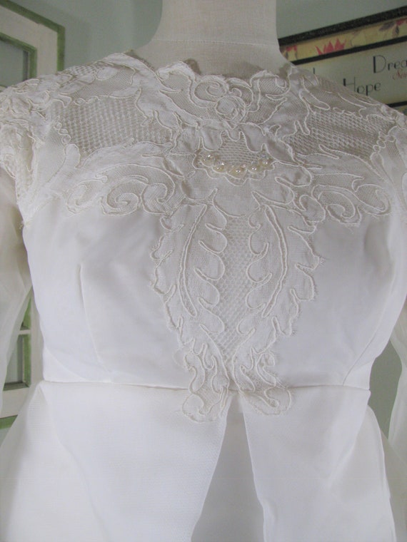 1950's Wedding Dress, Vintage Wedding Dress, Cott… - image 2