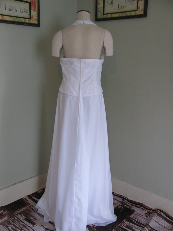 Vintage Wedding Dress, Halter Wedding Dress, Beac… - image 7