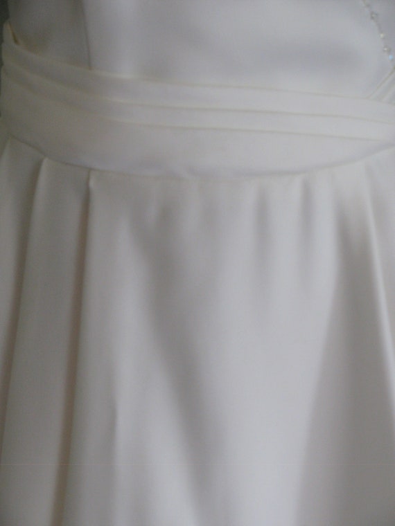 Halter V Neck Wedding Dress, Ivory Wedding Dress,… - image 4