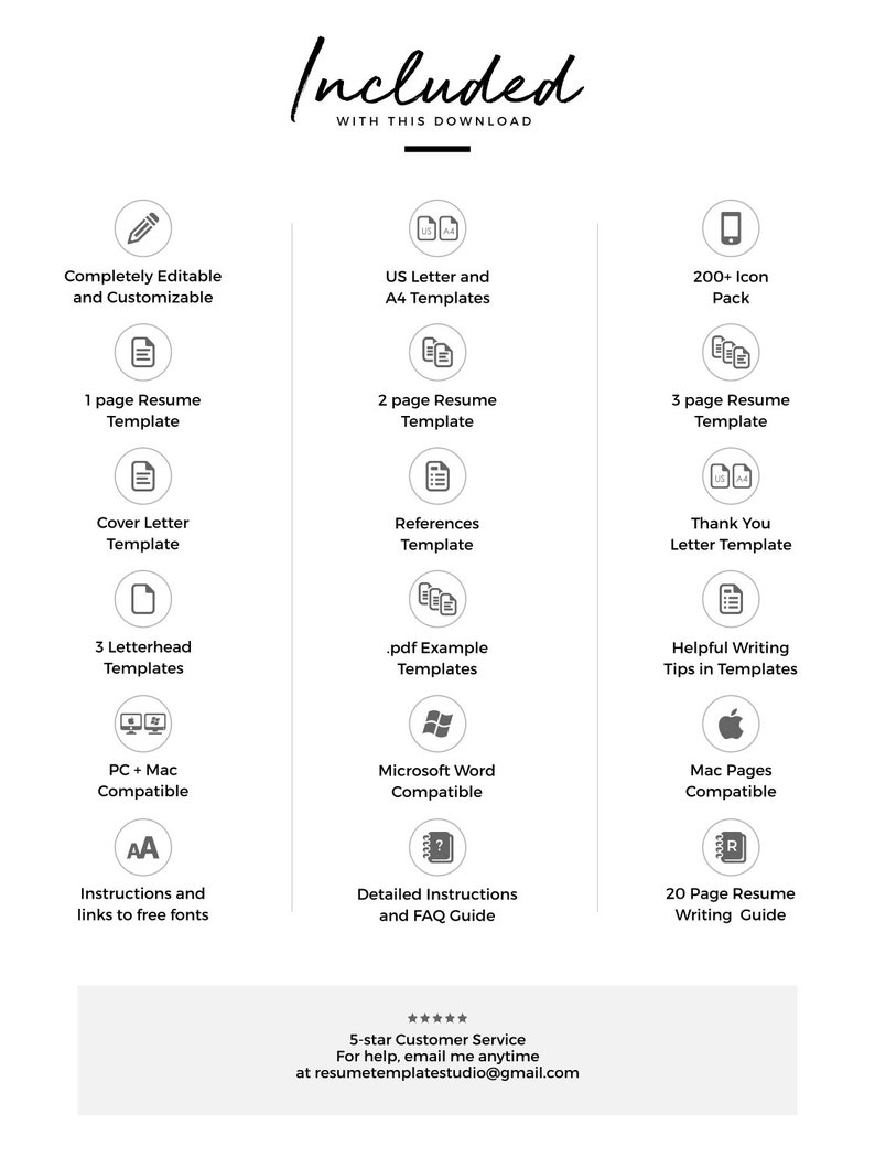Resume Template Instant Download Creative Resume Template Resume Pages Resume for Word /& Pages CV Template Resume Template Word