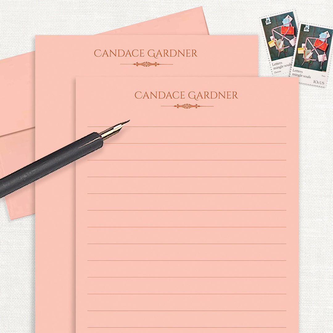 personalized notePAD DIGNIFIED letter writing paper Etsy