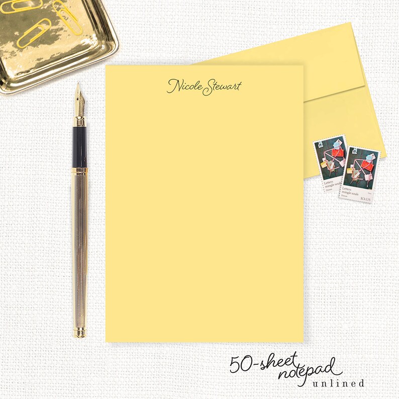 Embossed note paper picture