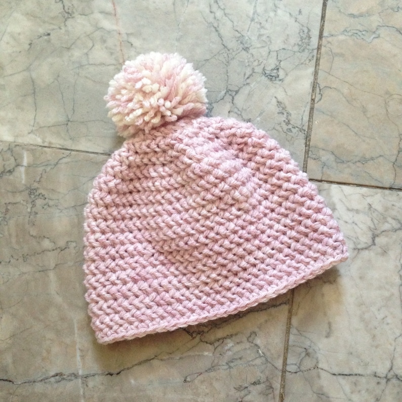 Crochet Baby Winter Hat Pom Pom Beanie Hat Girl Baby Wool Etsy