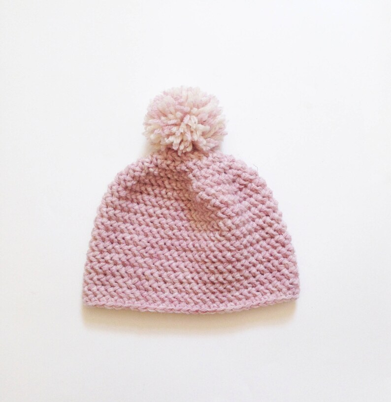Crochet Baby Winter Hat Pom Pom Beanie Hat Girl Baby Wool Etsy