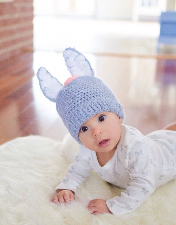 Items similar to Crochet easter bunny hat - Infant Bunny Hat - Newborn ...