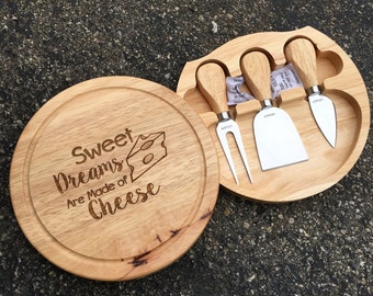 Cheese Server with Tools,Cheese Board,Server,Engraved Server,Shower Gift,Wedding Gift,Anniversary Gifts,Housewarming Gift, Engraved