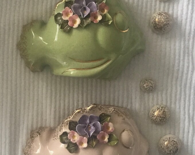 1950s Ceramic Fish Bathroom Wall Decor Etsy