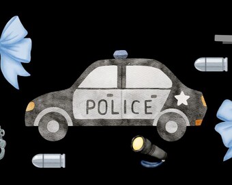 Policja UV DTF PNG