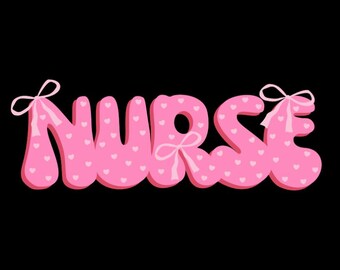 Girly Nurse UV DTF PNG