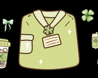 Pielęgniarka St. Patty UV DTF PNG