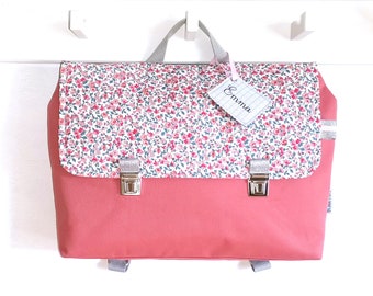 Personalized Mini Pink Flower Kindergarten School Bag
