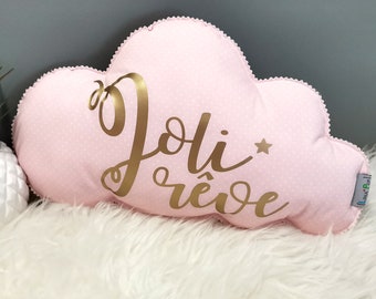 Coussin Nuage Rose Pâle