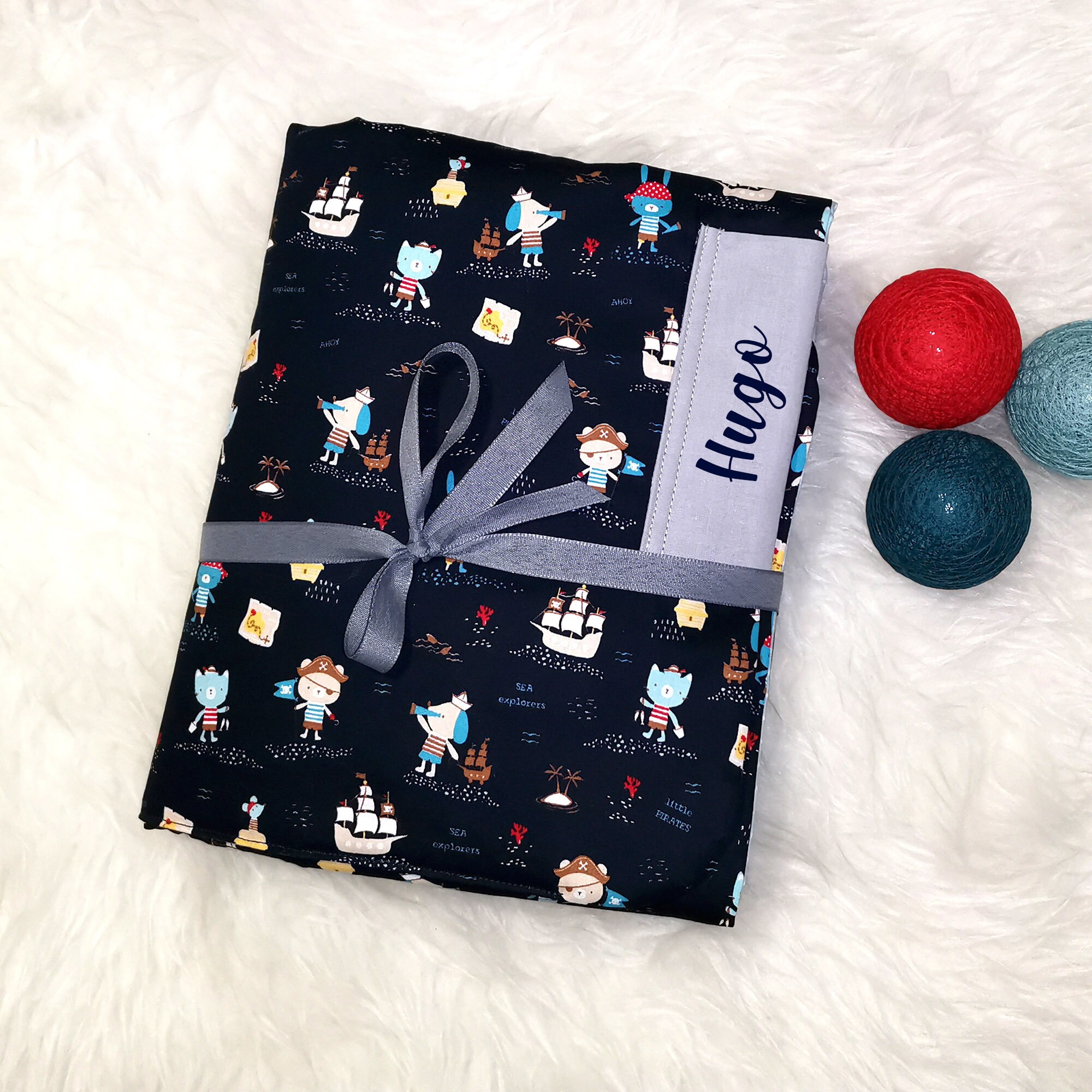 Couverture Bébé Personnalisable Pirates