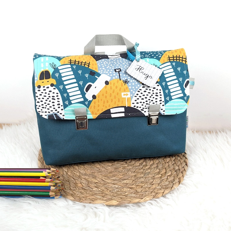 Cartable Maternelle Personnalisé Voiture image 1