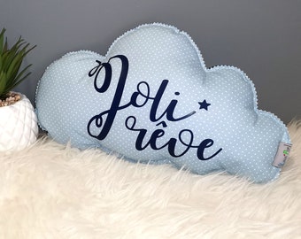 Coussin Nuage Bleu Ciel