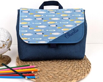 Personalized Fish Kindergarten Schoolbag | Scratch