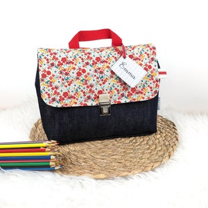 Sac à Dos Maternelle Personnalisé Mini Fleur Rouge