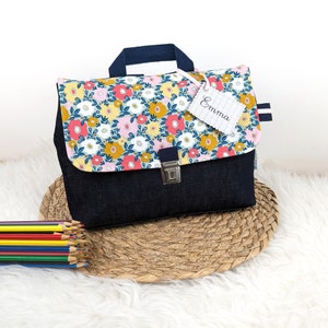 Sac à Dos Bébé Cartable Personnalisé Fleur Multi