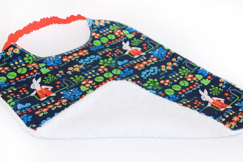 Elastic Bib Baby Pattern Rabbit