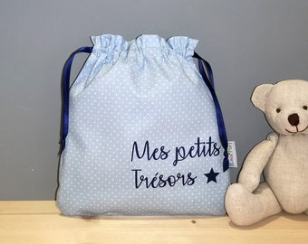 Pochon Bleu Ciel Personnalisable Bébé / Enfant