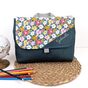 Cartable Maternelle Personnalisé Fleurs | Scratch