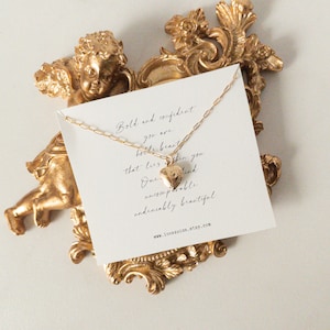 14K Heart Locket Necklace gold locket necklace tiny locket necklace dainty locket necklace locket pendant anniversary gift zdjęcie 2
