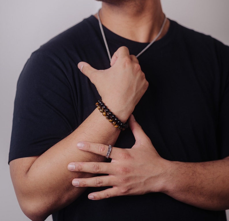 men's tiger's eye bracelet