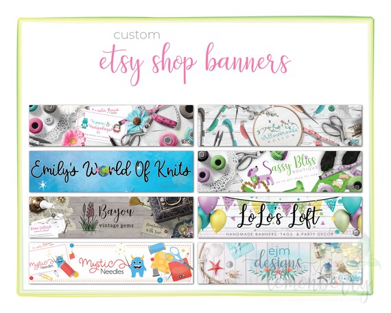 Custom Shop Banner Design Custom Banner Design Custom Etsy
